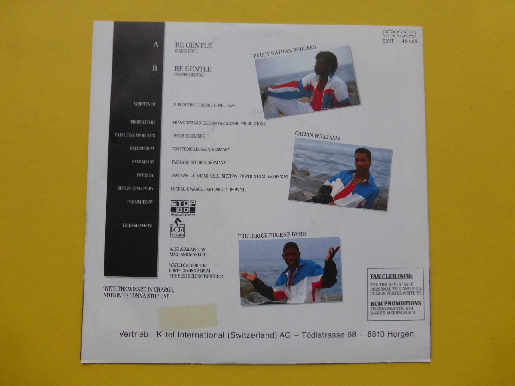 Schallplatten: B.V.S.M.P. – Be Gentle – Gebraucht aus Zürich von Swiss57 1
