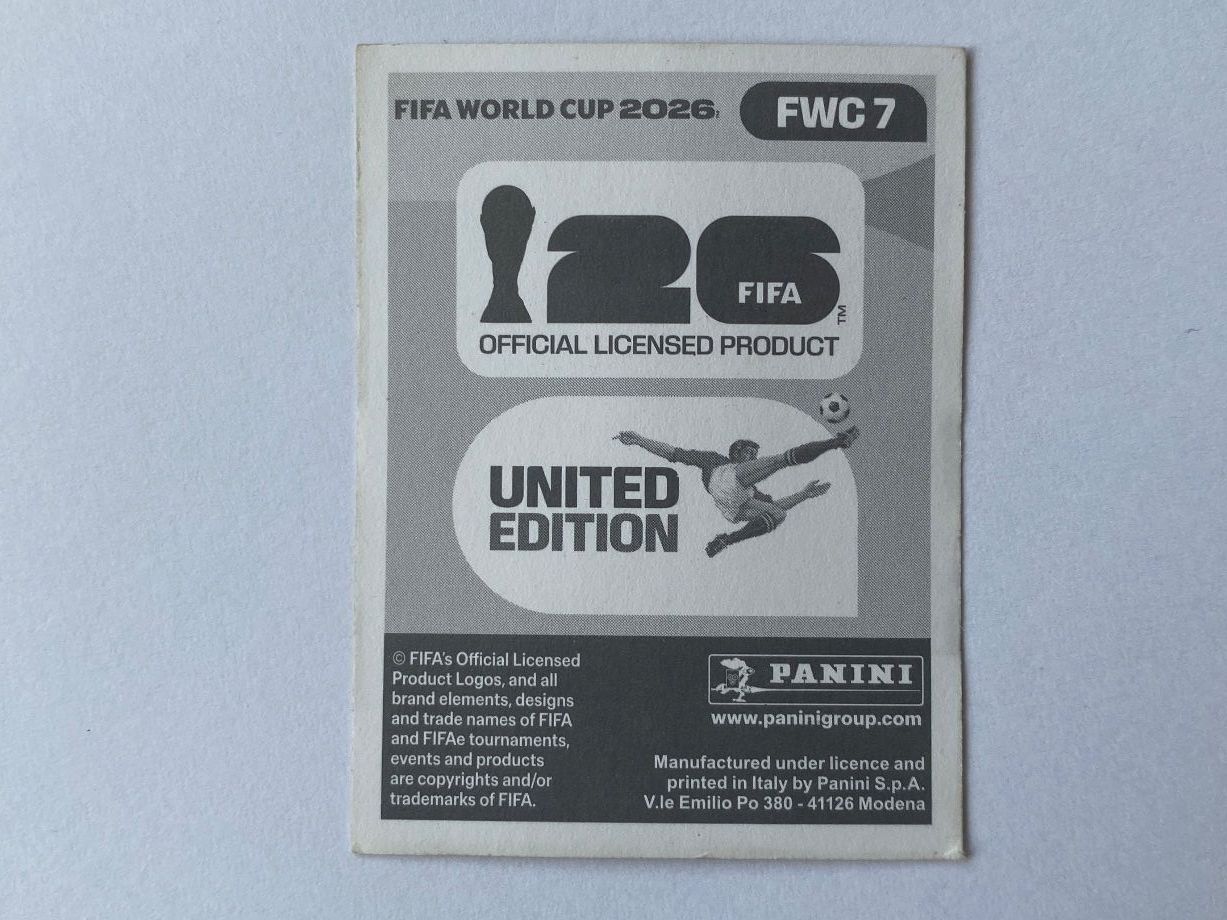 Panini Carte collezionabili: Panini FWC 7 Sticker, World Cup 2026 – Usato da Unterentfelden venduto da chr3815 1