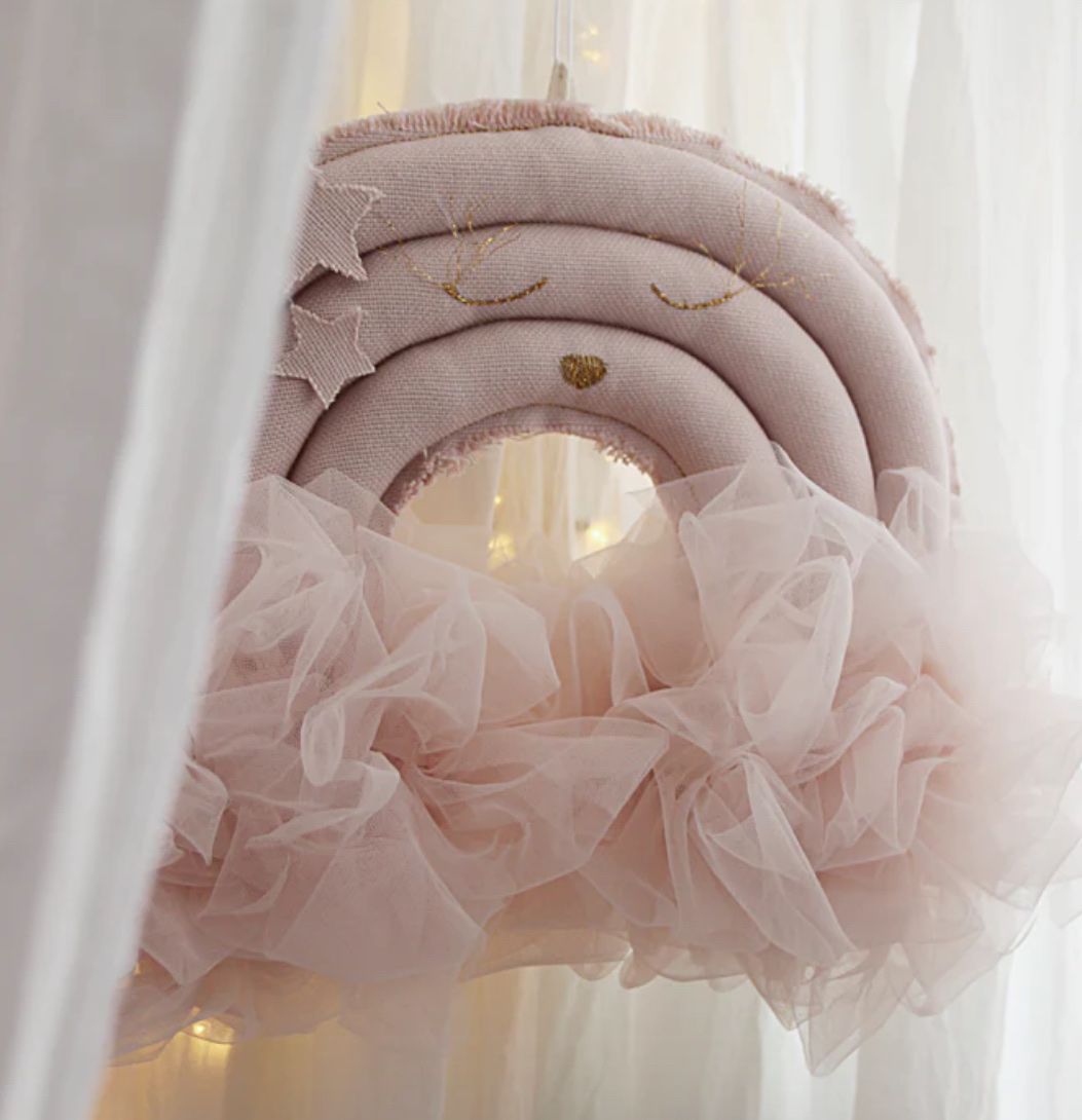Tutte le decorazioni: Mobile Geburtsgeschenk Regenbogen rosa – Nuovo e nell'imballaggio originale da Füllinsdorf venduto da Ayumi_CH