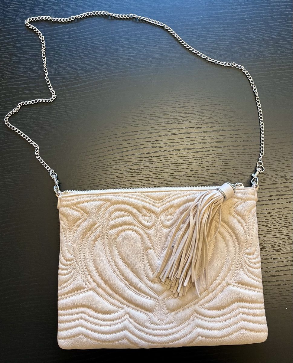H&M Borse da donna: H&M Clutch mit Quaste, helles altrosa – Usato da Basel venduto da Nath-