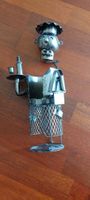 Metal Wine Bottle Holder Chef Figure GILDE D-46363 Bocchar