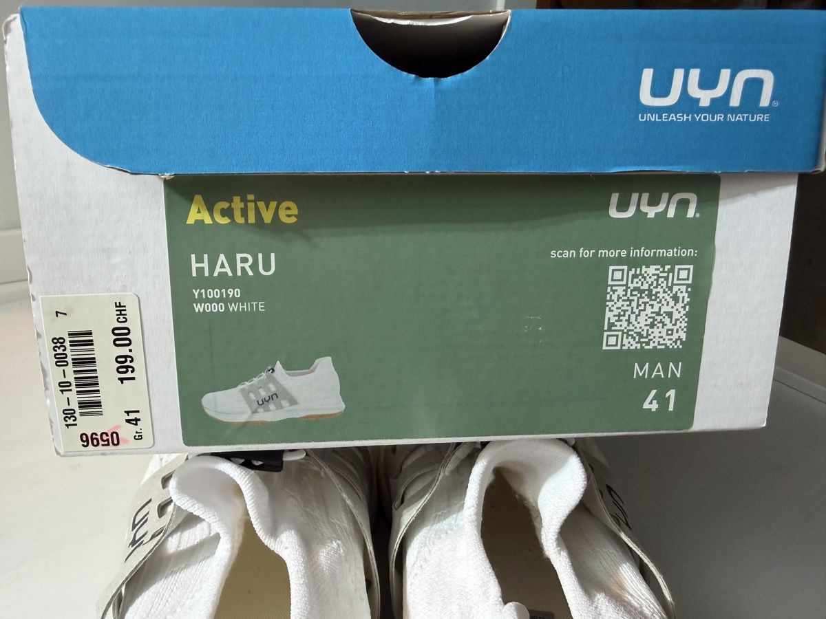 UYN Herrenschuhe: Chaussures UYN Active HARU blanc taille 41 NEUVES – Neu und originalverpackt aus Brügg BE von Goob 8