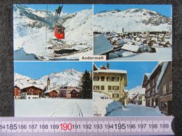 ANDERMATT URI AK SCHNEE LUFTSEILBAHN HOTEL KRONE