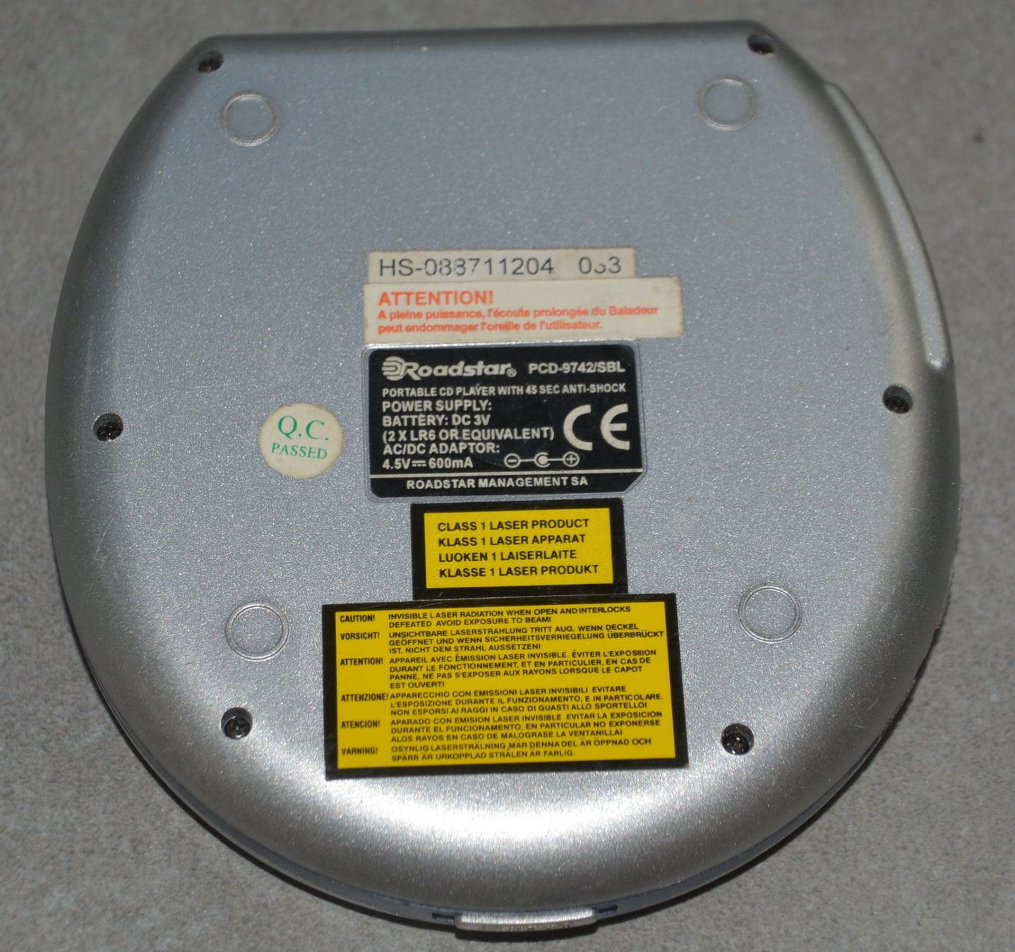 Tragbarer Mediaplayer: Discman Roadstar PCD-9742 – Gebraucht aus Collonges von arashee 3
