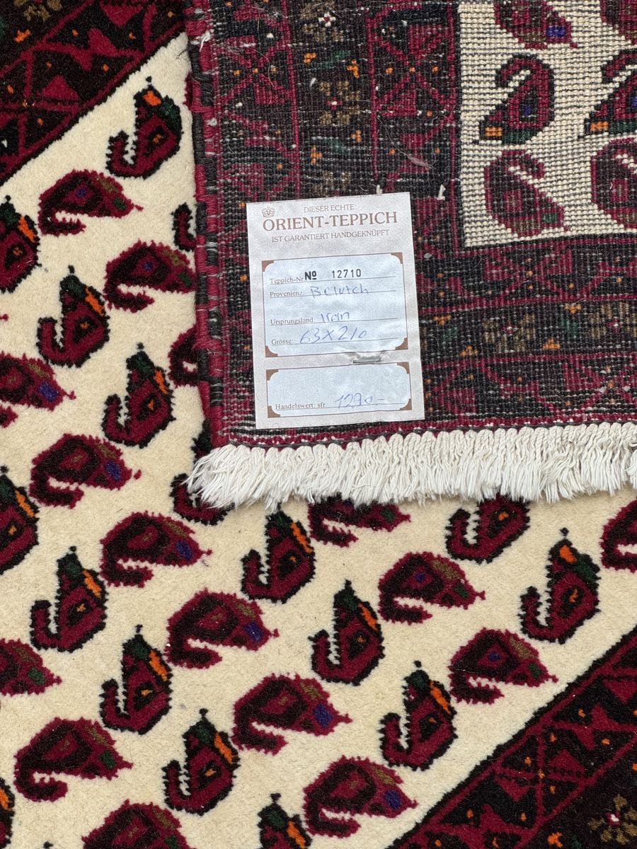 Tappeti: Belutsch Läufer mit Paisley-Muster – Usato da Liestal venduto da galerie_nategh 5