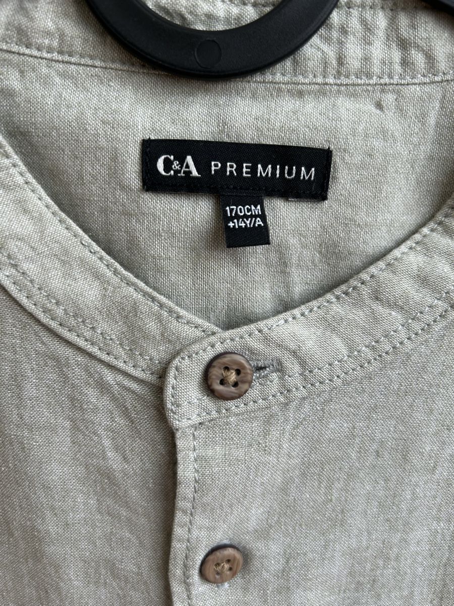 C&A Camicie, T-shirt & Polo: Hemd mint/grün kurzärmelig Gr.170cm – Nuovo e nell'imballaggio originale da Naters venduto da Gemschhtte 1