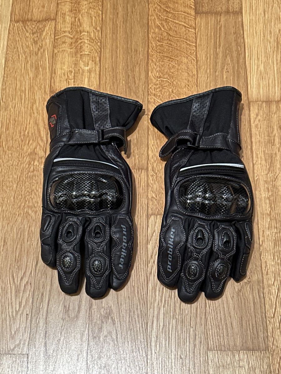 Sonstige Accessoires für Herren: ProBiker Motorradhandschuhe, Leder, schwarz, Grösse L – Neu (gemäss Beschreibung) aus Jona von Anzeiger11