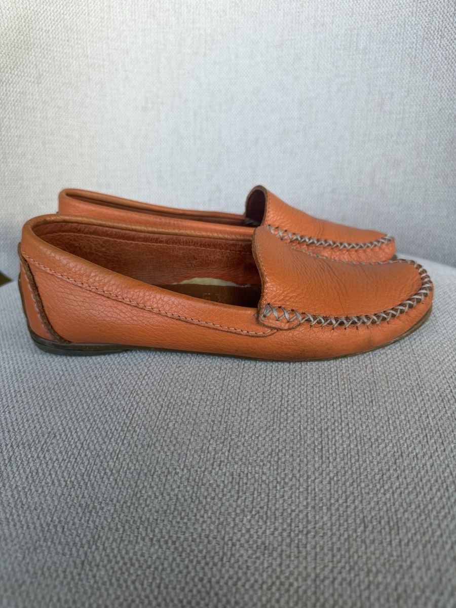 Herrenschuhe: Lederschuhe Mokassins Orange Gr 36 – Gebraucht aus Basel von Ksjusha 1