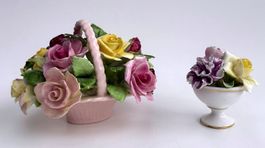„Adderley Floral“ & „Crown Staffordshire“ zwei Sammelstück*