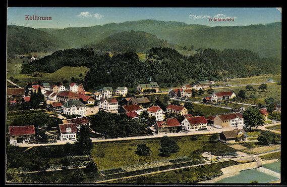 Cartoline postali: AK Kollbrunn, Totalansicht – Usato da Berlin venduto da bartko-reher