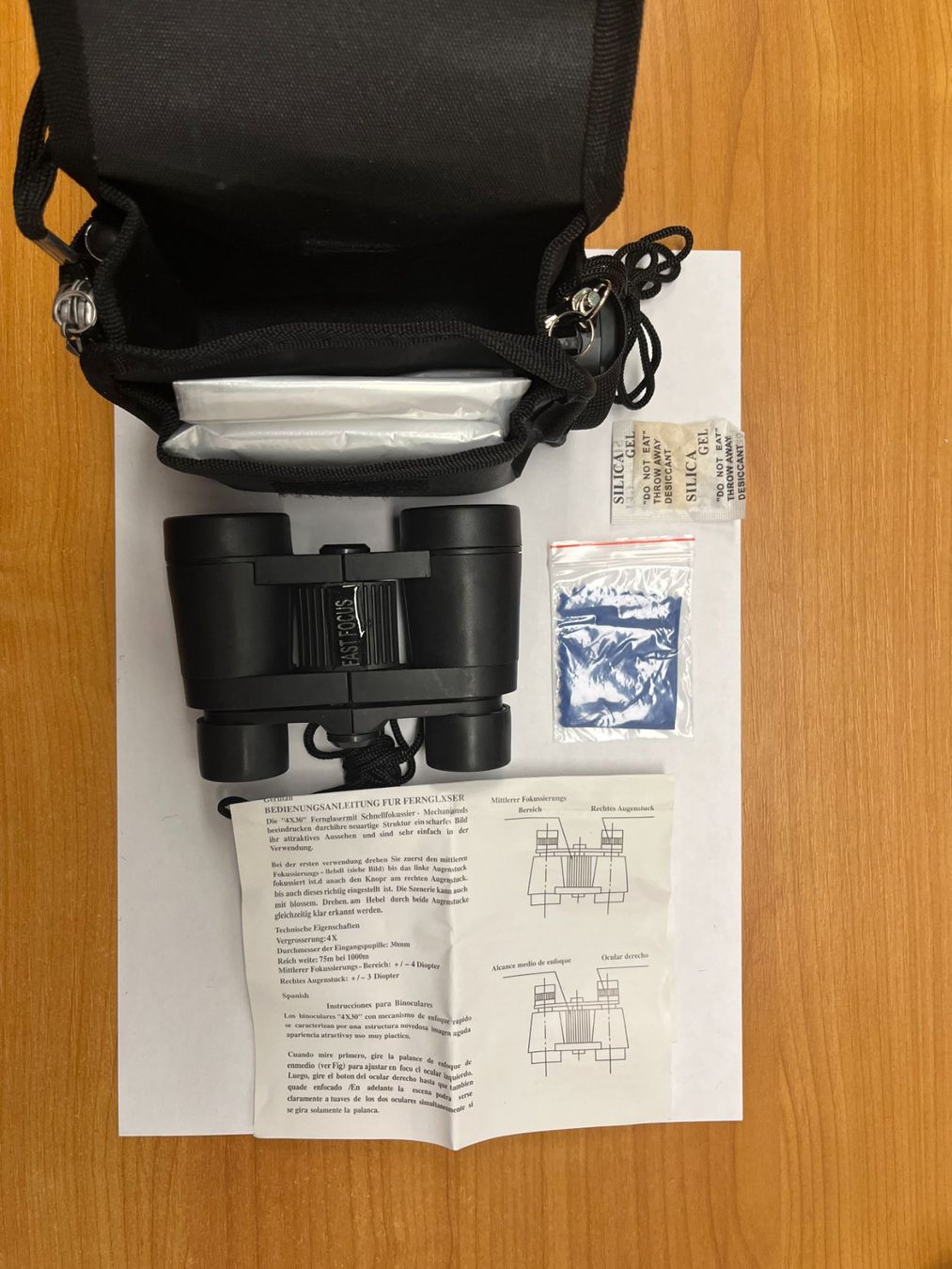 Binocoli: Feldstecher, Kompass, LED-Lampe, Taschenmesser Reise-Kit – Nuovo (secondo la descrizione) da Mumpf venduto da dadaboygugu 5
