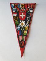 Vintage Badge Wappen ganze Schweiz ST. GALLER STICKEREI