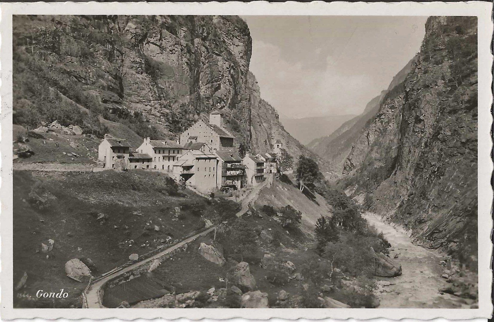 Cartoline postali: Karte Gondo 1939 – Usato da Zürich venduto da Philacat11