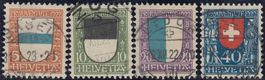 21-24 PJ-Satz 1922 mit Vollstempel aus der Zeit