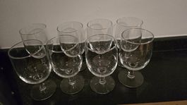 8 kleine Weingläser