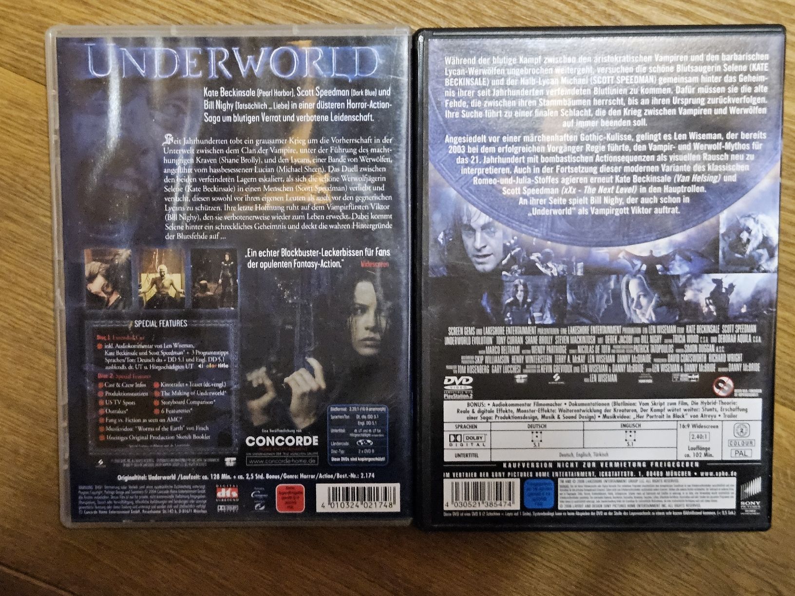 Tutti i DVDs: DVD Bundle: Underworld & Evolution – Usato da Oberdorf BL venduto da BaldenEagle 2