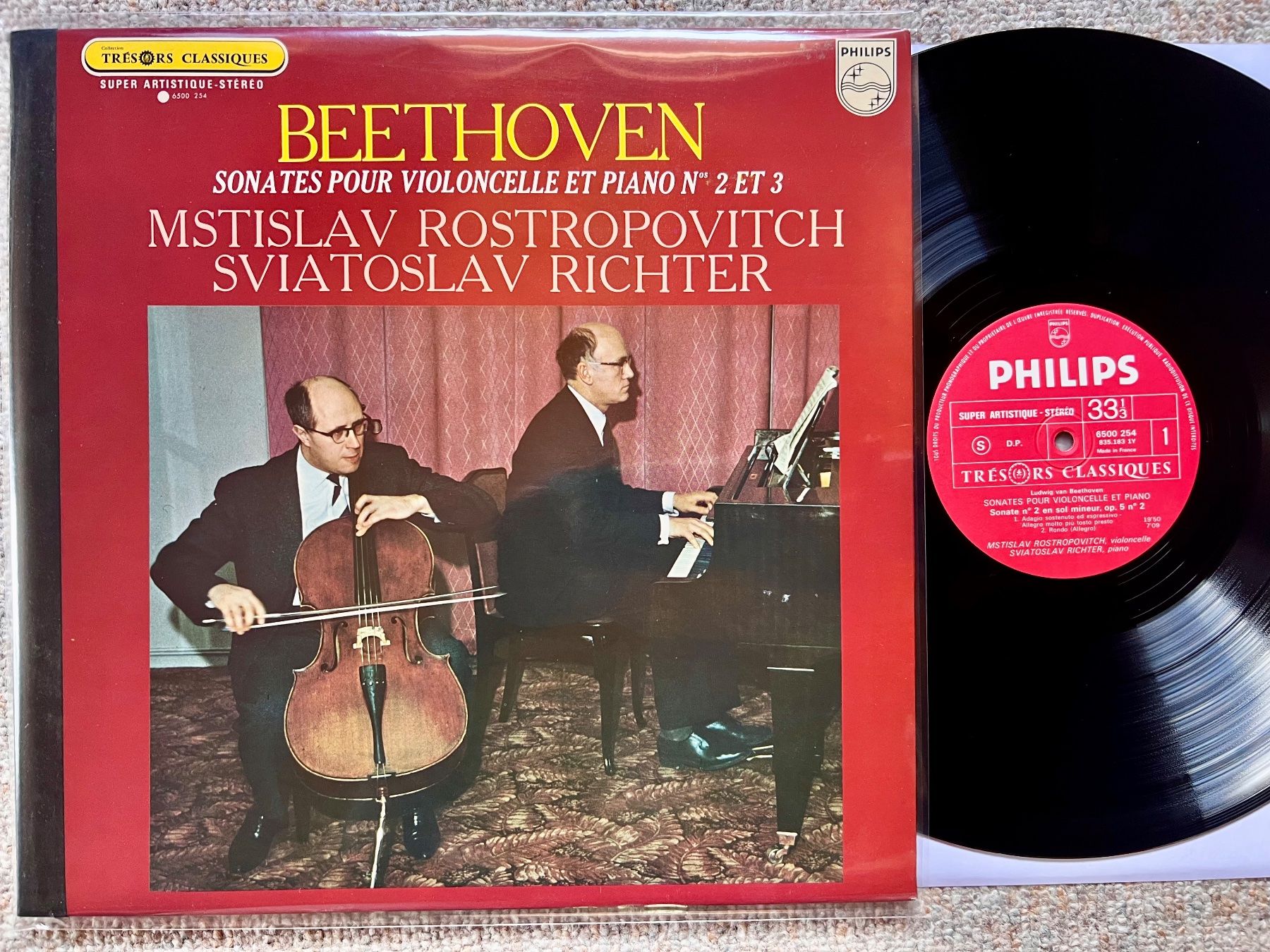 Dischi in vinile: Beethoven Rostropovich Richter Sonates Pour Violoncelle LP – Usato da Unterseen venduto da vinylmore