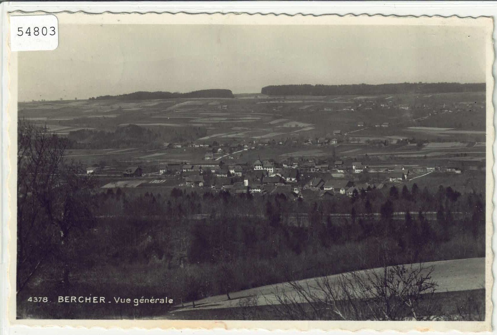 Cartoline postali: Bercher - Vue generale – Usato da Ettingen venduto da Kartenplanet