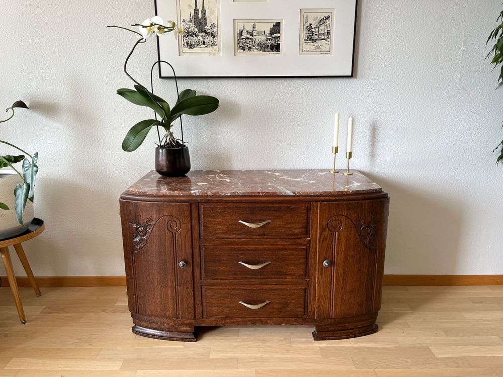 Antike Kommode mit Marmorplatte, Jugendstil/Art déco (Gebraucht) in ...