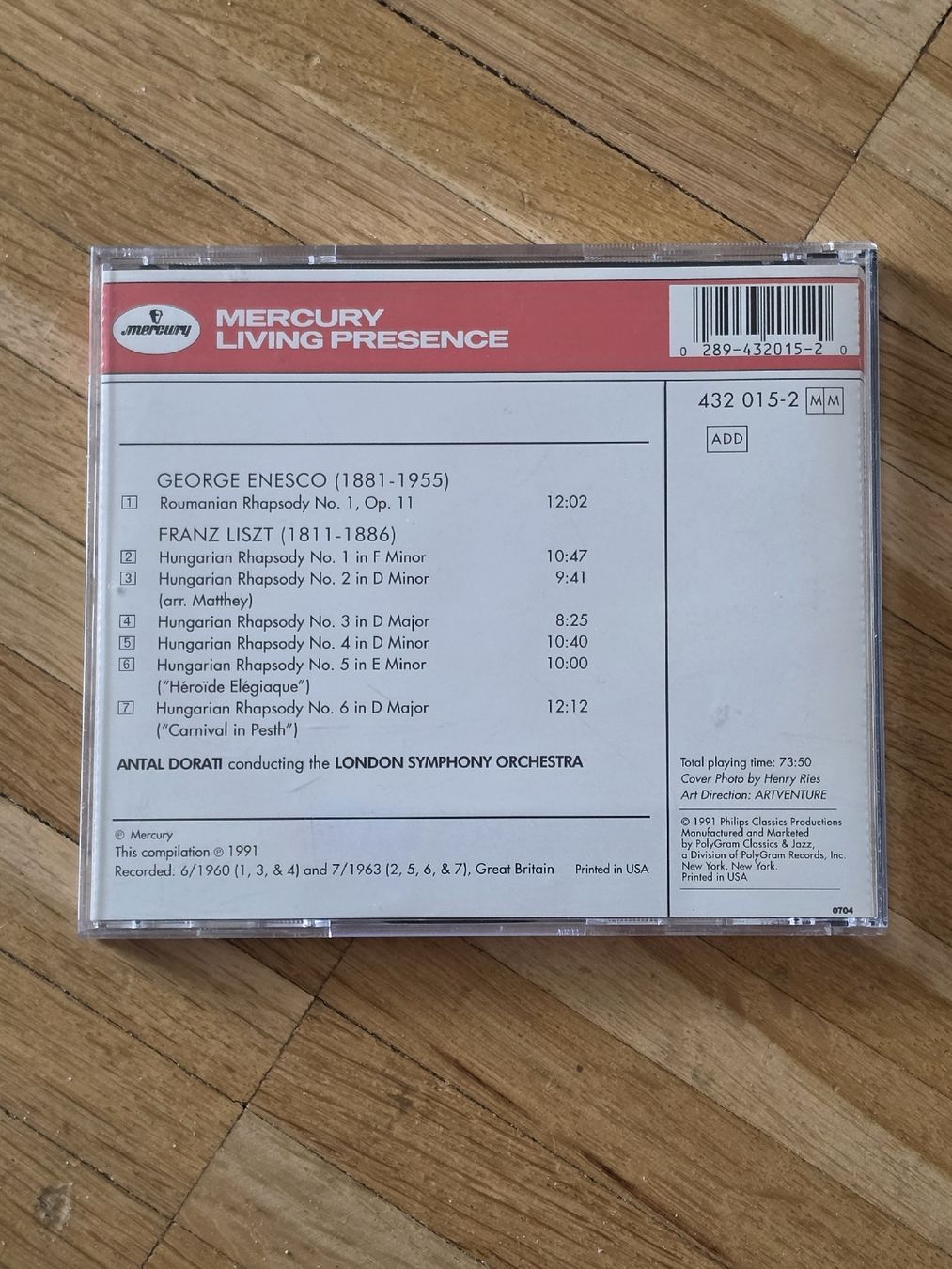 CD: CD: Enesco und Liszt Rhapsodien – Usato da Aesch BL venduto da immon 1