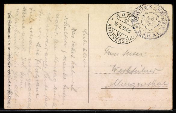Cartoline postali: AK Aarau, Infanteriekaserne – Usato da Berlin venduto da bartko-reher 1