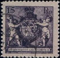 Liechtenstein 1921, 52A gestempelt, Kat. 100.-