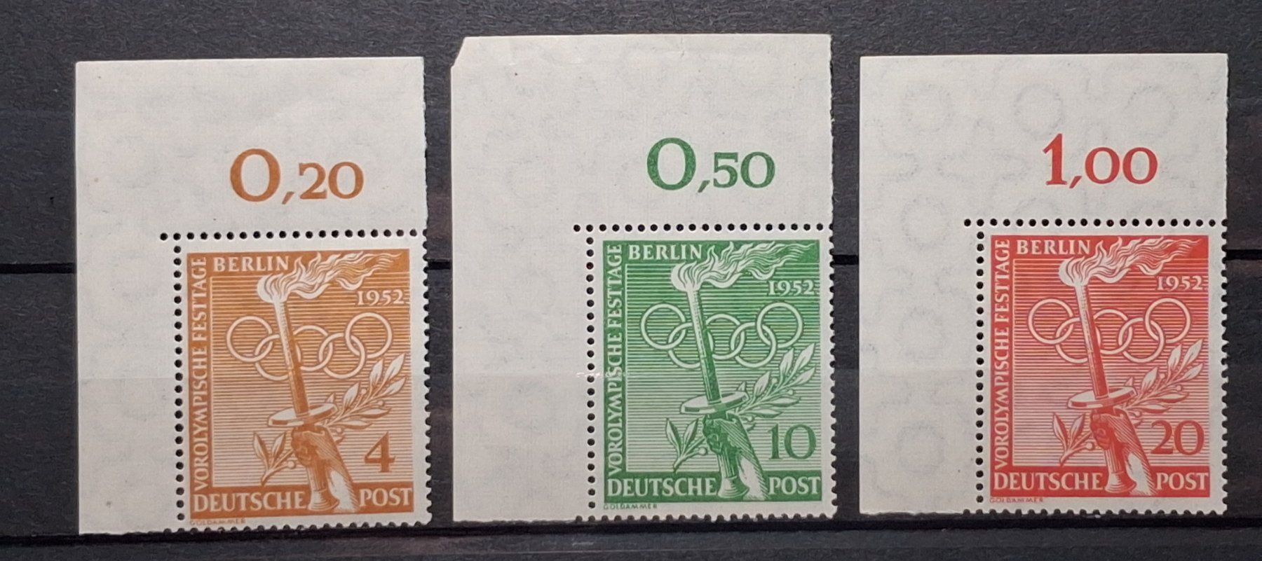 Tutti i francobolli: Berlin Mi-Nr.88-90 Postfrisch tadellos 30 Fr – Nuovo (secondo la descrizione) da Kriens venduto da Nidfeld45