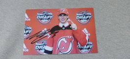 Autogrammkarte  Nico Hischier ř