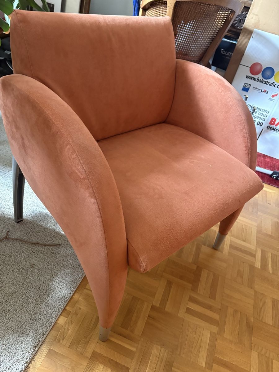 Poltrone: 2x fauteuils SITAG orange style art déco – Usato da Bassins venduto da PBR001 3