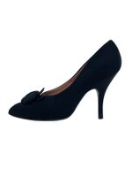 Prada Rose Satin Pump EU 39 Schwarz