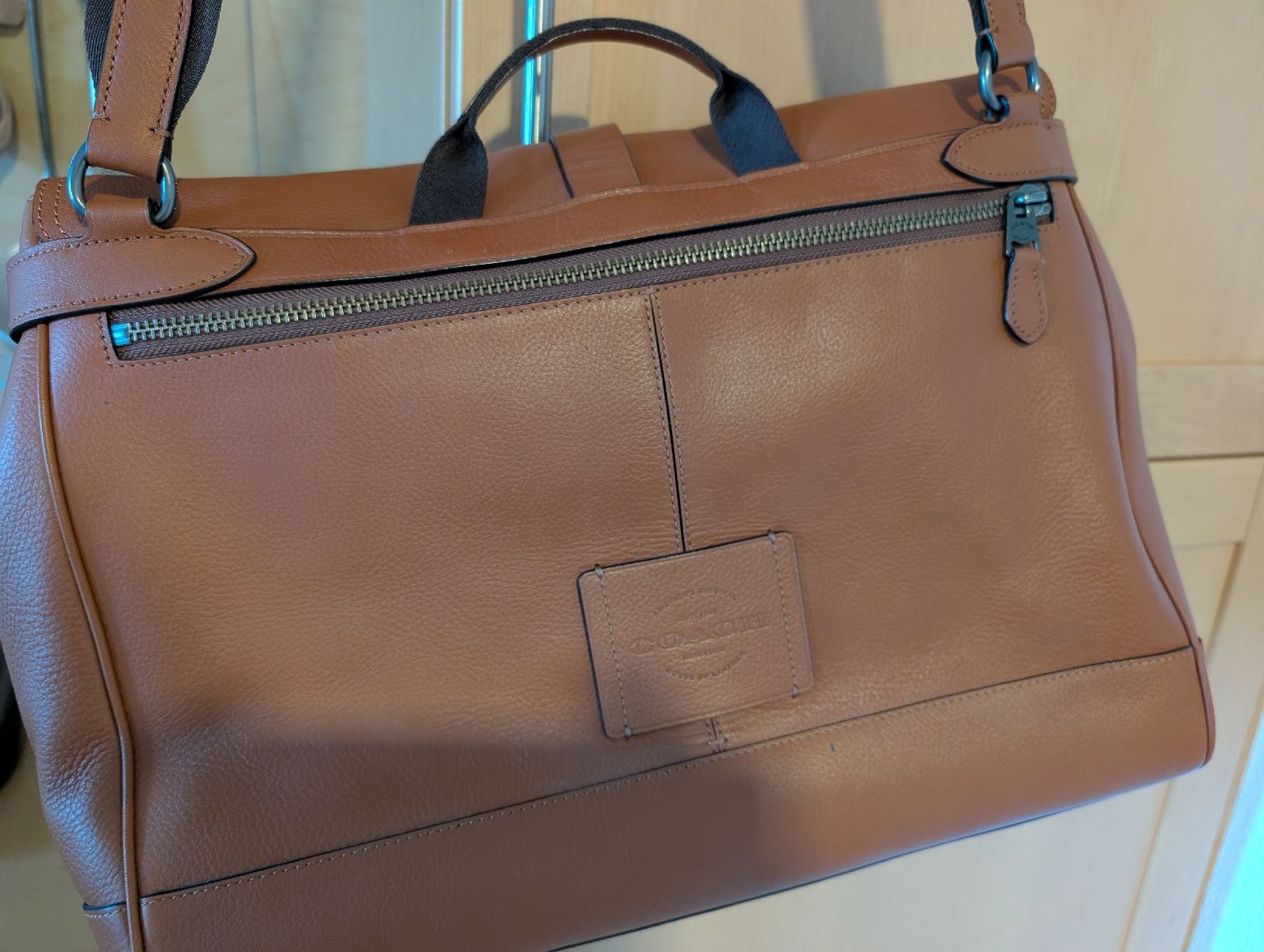 Coach Borse: Coach Hudson Saddle Pebbled Leather Messenger Bag – Usato da Aclens venduto da vce_qjm7 1
