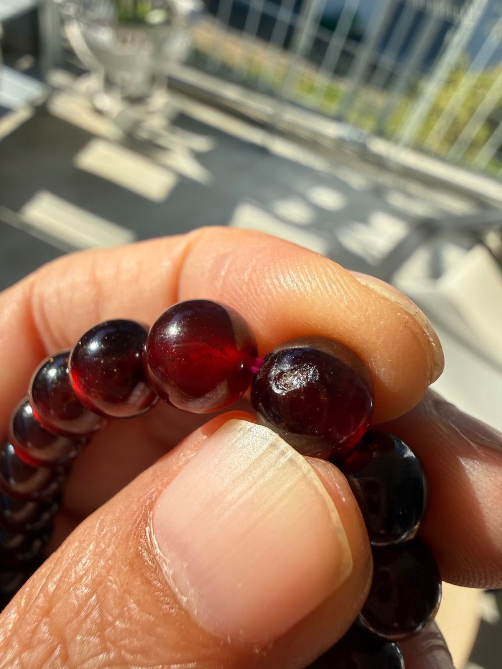 Bracelets: Echtes Rotes Granat ca 8mm – Neuf (Voir description) à Jegenstorf par SteinGlanz 2