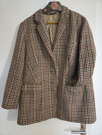 Karierter Vintage-Blazer, Grösse 42 Herbstlook!