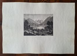 Winterlin, Anton:  Stahlstich "Lac de Brienz" - Canton Berne