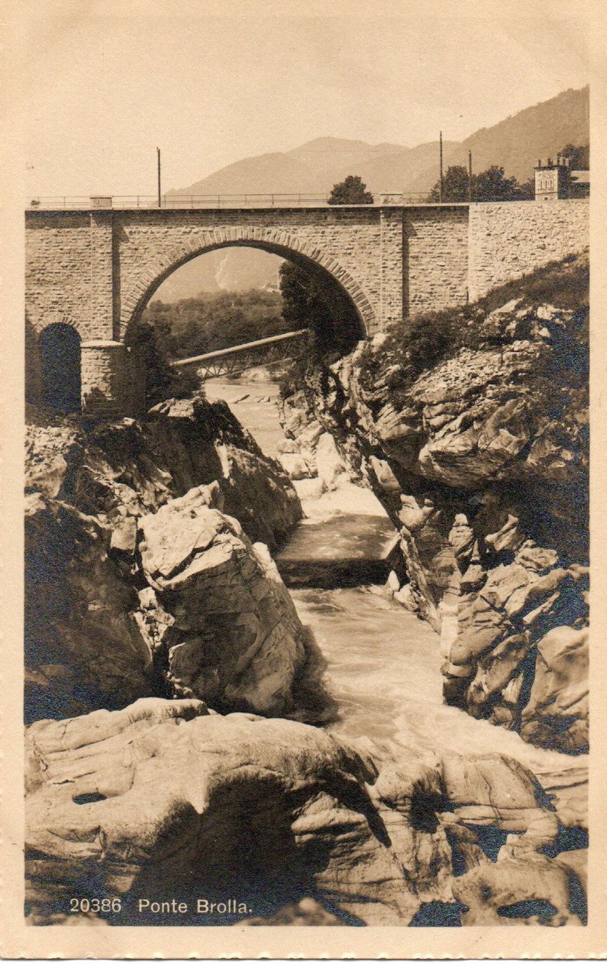 Cartoline postali: Ponte Brolla – Nuovo (secondo la descrizione) da Melano venduto da pisonsdro