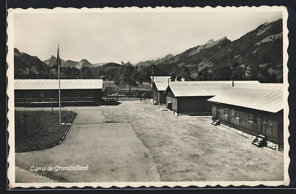 Cartoline postali: AK Camp de Grandvillard, Ortspartie – Usato da Berlin venduto da bartko-reher