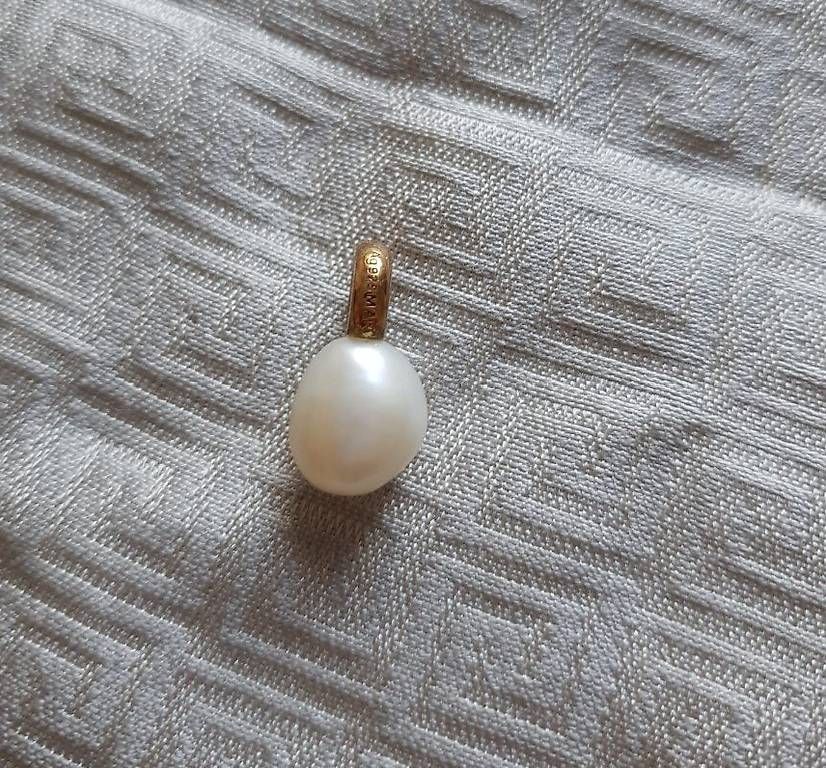 Perle (finte): Pendantif argent 925 (doré) avec perle – Usato da Nidau venduto da jul_6tpv 1
