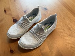 *NEU*  WEISSE  SKECHERS  Air-Cooled  MEMORY FOAM,  Gr. 36