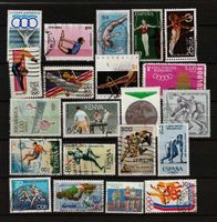 Motiv Briefmarken Kunstturnen + Leichtathletik