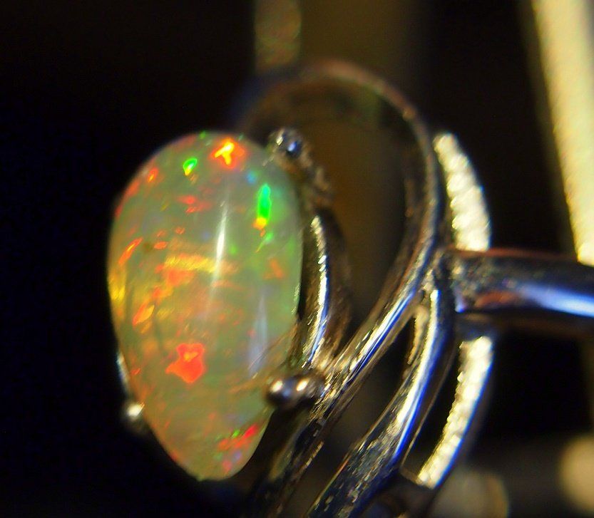 Anelli: 15 ct. highquality Ring mit AAA Feueropal – Nuovo e nell'imballaggio originale da Reinach BL venduto da Marblue 2