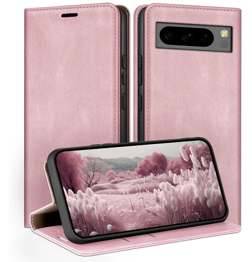 Cover & Protezioni schermo: Google Pixel 8 Pro Kunstleder Tasche Case magnetisch in pink – Nuovo e nell'imballaggio originale da Rorschacherberg venduto da mir_hgk2