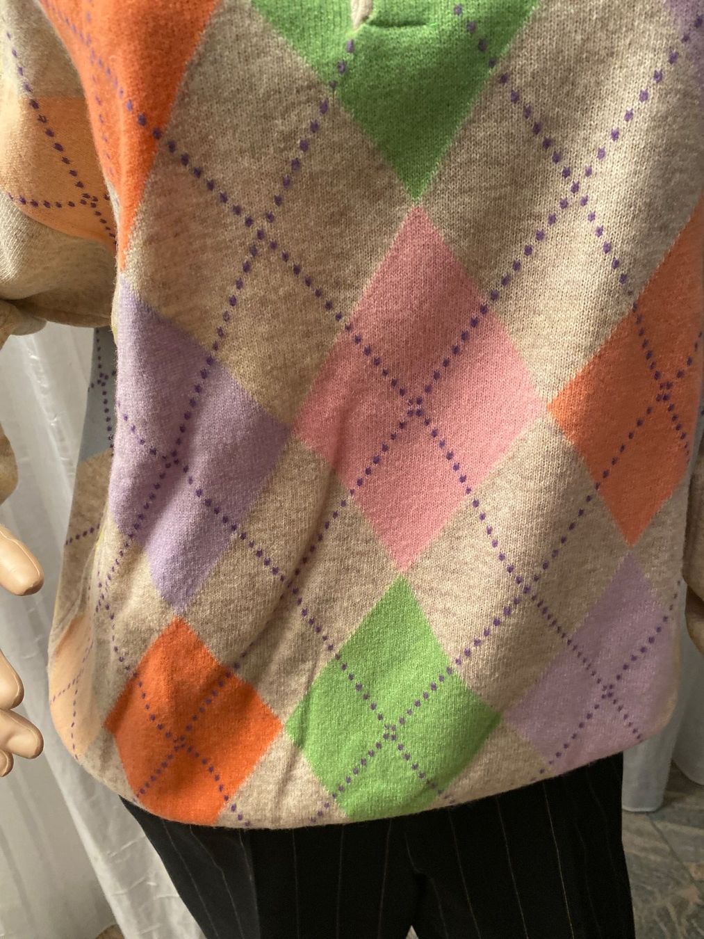 Benetton Pullover & Sweatshirts: Extravaganter BENETTON Rhomben Pullover, pastell, M/L – Neu (gemäss Beschreibung) aus Winkel von ferrari2022 6