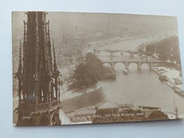 Alte Ansichtskarte Paris Notre Dame mit alten Marken, 1914