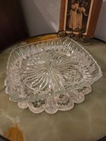4 Fächer Vintage Kristall Schale Antipasti Fingefood w.NEU