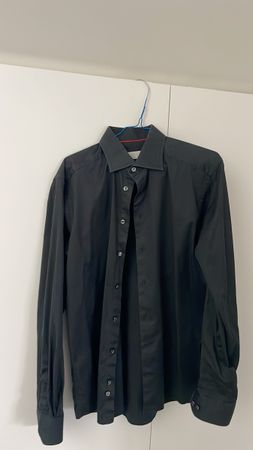 Elegantes Herrenhemd in Anthrazit, Grösse L- Top Zustand!