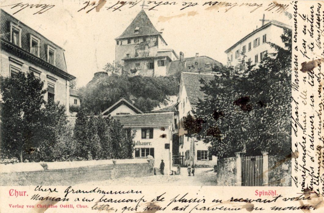 Ansichtskarten: Chur   GR   -    SPINÖHL              um  1 9 0 4 – Gebraucht aus Brig von Valcards54