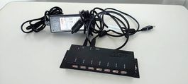 Exsys GmbH 7-Port USB 2.0 HUB (Metallgehäuse), inkl