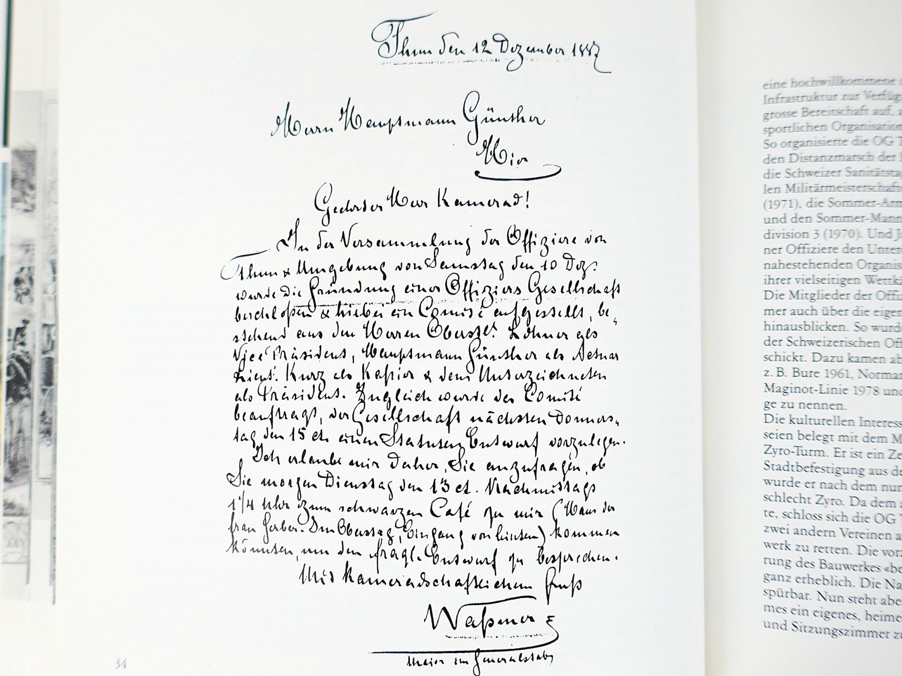 Livres: Buch "Thun und seine Wehrbereitschaft" – D'occasion à Urtenen-Schönbühl par Restwert_Schoenbuehl 2