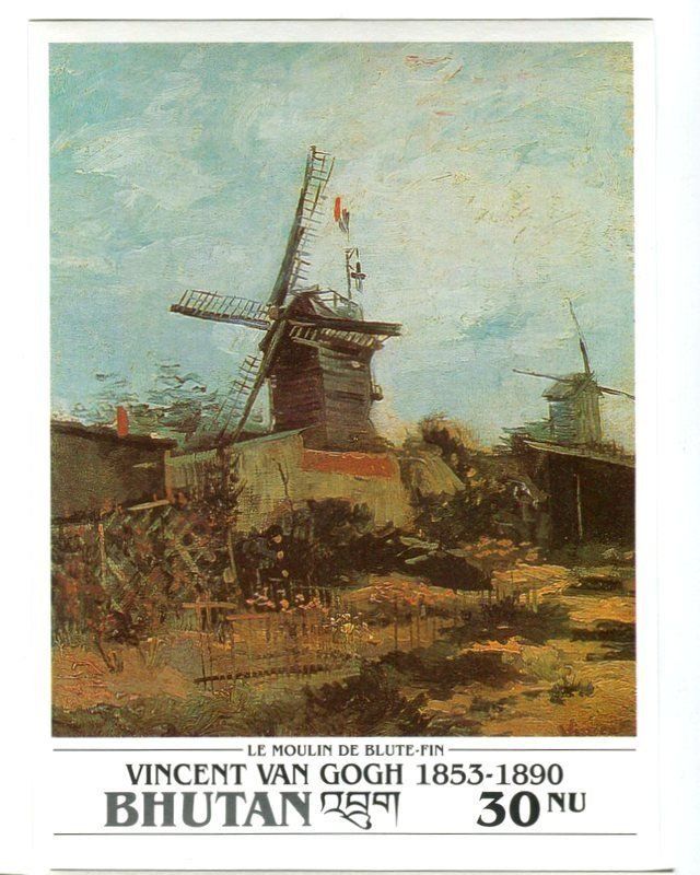 Alle Briefmarken: Block "Malerei. Vincent van Gogh". Bhutan – Neu und originalverpackt aus Basel von Butsch5