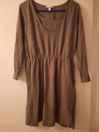 H&M Mama Kleid,Khaki,Gr.L,praktisch für Frühling/Sommer,Top!